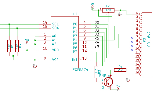 Lcd i2c схема